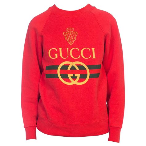 vintage gucci sweatshirt red|vintage gucci shop online.